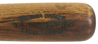 1930-37 circa Rogers Hornsby Burke Batrite Professional Model Bat (MEARS LOA)