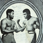 1971 Muhammad Ali World Heavyweight Champion Signed & Inscribed 13 x 18 Mounted Fight of the Champions Broadside (JSA)