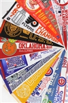 1970s-90s World Series Super Bowl NBA Champions Final Four Bowl Game Full Size Pennant Collection - Lot of 50