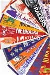 1970's-90's World Series Super Bowl NBA Champions Final Four Bowl Game Full Size Pennant Collection - Lot of 50