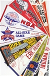 1970's-90's World Series Super Bowl NBA Champions Final Four Bowl Game Full Size Pennant Collection - Lot of 50