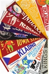 1960's-90's Baseball Football Basketball Full Size Pennant Collection - Lot of 200+