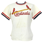 1973 Joe Ducky Medwick St. Louis Caridnals Old Timer's Uniform w/ Jersey, Pants & Stirrups (MEARS LOA)