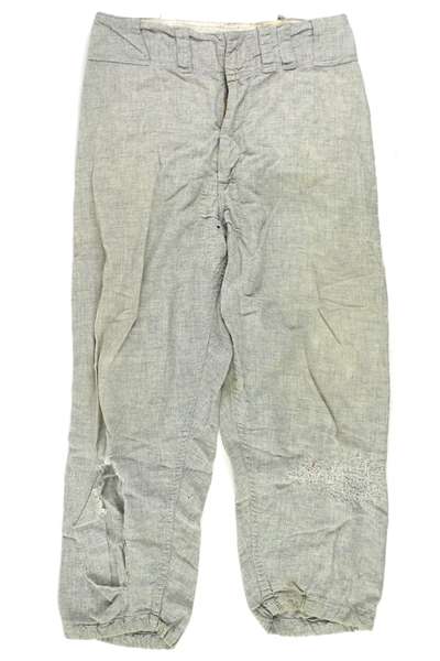 1961 Enos Slaughter Raleigh Capitals Game Worn Road Uniform Pants (MEARS LOA)