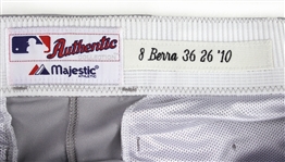 2010 Yogi Berra New York Yankees Spring Training Road Uniform Pants (MEARS LOA)