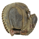 1916-18 Jack Markweiss Marquette Academy Game Used Baseball Equipment & Studio Photography Collection - Lot of 7 w/ Spalding Shin Guards, Mitt, Bat & More (MEARS LOA)