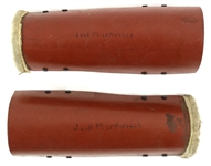 1916-18 Jack Markweiss Marquette Academy Game Used Baseball Equipment & Studio Photography Collection - Lot of 7 w/ Spalding Shin Guards, Mitt, Bat & More (MEARS LOA)