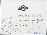 1970's-90's Milwaukee Brewers Christmas Card Collection - Lot of 3 w/ 1970 Inaugural Season & More