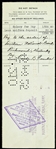 1925 Earle Combs Jacob Ruppert Ed Barrow New York Yankees Signed Payroll Check (JSA)