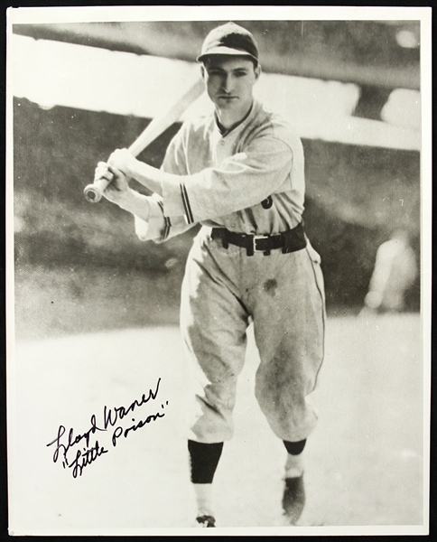 1980s Lloyd Waner Pittsburgh Pirates Signed 8" X 10" Photo (PSA/DNA)