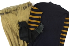 1920-23 Jack Markwiese Marquette Game Worn Football Uniform w/ Sweater, Pants, Belt & Stirrups (MEARS LOA)