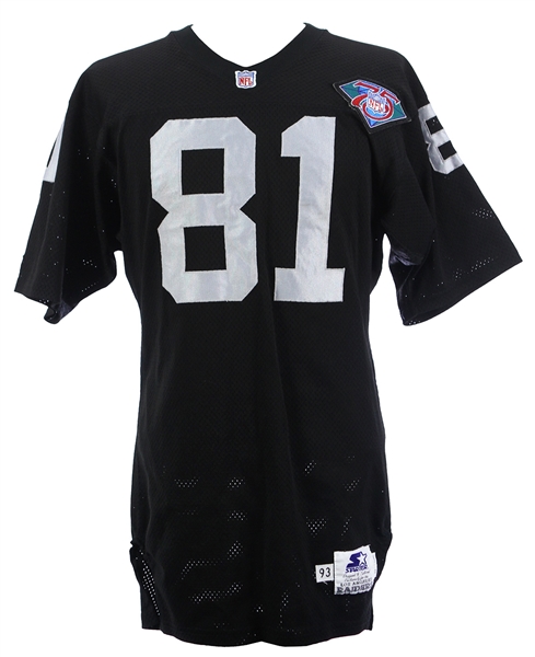 1993-94 Tim Brown Los Angeles Raiders Home Jersey (MEARS LOA/JSA) 