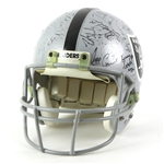 1995-1998 Oakland Raiders Multi Signed Tim Brown Helmet w/ 43 Signatures Including Tim Brown, Willie Brown, Rocket Ismail, & More (MEARS LOA/JSA)