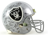 1995-1998 Oakland Raiders Multi Signed Tim Brown Helmet w/ 43 Signatures Including Tim Brown, Willie Brown, Rocket Ismail, & More (MEARS LOA/JSA)