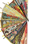 1960s-80s Americana Tourism Pennant Collection - Lot of 90+