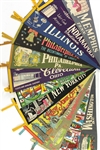 1960's-80's Americana Tourism Pennant Collection - Lot of 90+