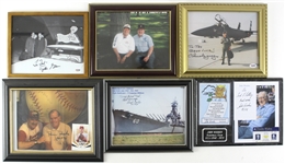 1970's-2000's Baseball Football Political Autograph Collection - Lot of 17 w/ Bart Starr, John Glenn, Eddie Mathews, John Wooden & More (JSA)