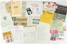 1900's-80's Baseball Memorabilia Collection - Lot of 100+ w/ Vintage Studio Photography, Robin Yount 3,000 Hit Certificates, Milwaukee Brewers & More