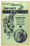 1933 Man of the Forest 11" x 17" Paramount Press Book