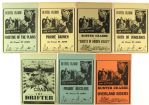 1940s Buster Crabbe Cowboy Western Herald 9”x14” Original Hand Bill Movie Poster (8)