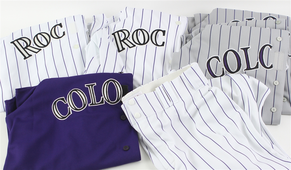 2002-09 Colorado Rockies Game Worn Jersey Collection - Lot of 11 w/ Todd Helton (Team COA), Mike Hampton (Team COA), Brian Fuentes & More (MEARS LOA)