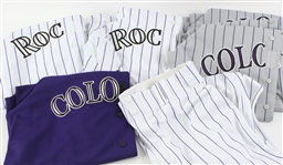 2002-09 Colorado Rockies Game Worn Jersey Collection - Lot of 11 w/ Todd Helton (Team COA), Mike Hampton (Team COA), Brian Fuentes & More (MEARS LOA)