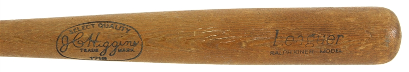 1940s Ralph Kiner Pittsburgh Pirates JC Higgins Store Model Bat