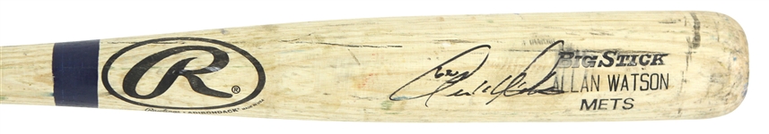 1999 Allen Watson New York Mets Signed Rawlings Adirondack Professional Model Game Used Bat (MEARS LOA/JSA)