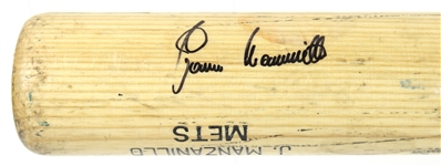 1999 Josias Manzanillo New York Mets Signed Rawlings Adirondack Professional Model Game Used Bat (MEARS LOA/JSA)