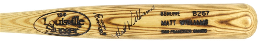 1991-96 Matt Williams San Francisco Giants Signed Louisville Slugger Professional Model Bat (MEARS LOA/JSA)