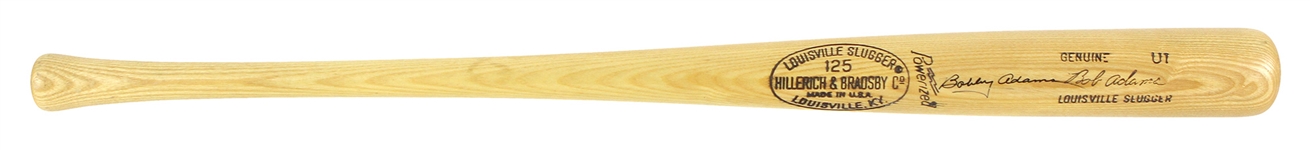1977-79 Bobby Adams Cincinnati Reds Signed H&B Louisville Slugger Professional Model Post Career Bat (JSA)