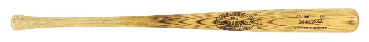 1977-79 Mike Sadek San Francisco Giants Signed H&B Louisville Slugger Professional Model Game Used Bat (MEARS LOA/JSA)
