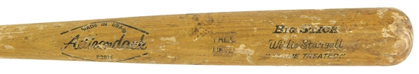 1976-79 Willie Stargell Yale University Adirondack Bat 