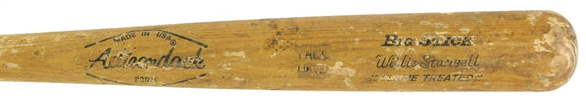 1976-79 Willie Stargell Yale University Adirondack Bat 