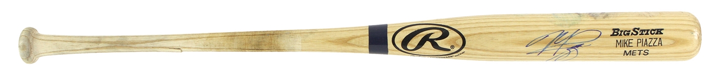 1999 Mike Piazza New York Mets Signed Rawlings Adirondack Professional Model Bat (MEARS LOA/JSA)