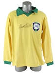 2010s Pele Brazil Soccer Signed Long Sleeve Jersey (PSA/DNA)