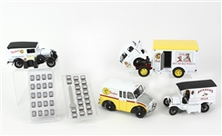 1996-98 MIB Borden Milk Truck Models - Lot of 4