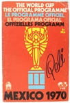 1970 Pele Brazil National Soccer Team Signed World Cup Program (PSA/DNA)