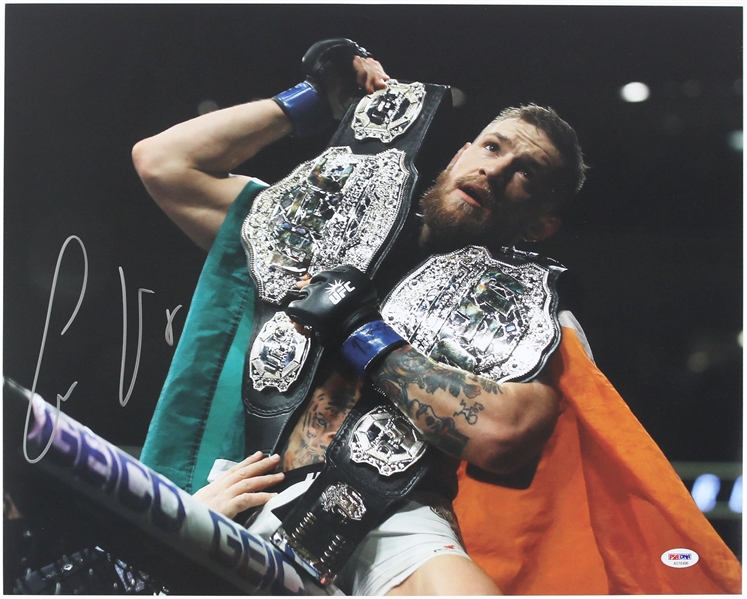 2010s Conor McGregor UFC Champion Signed 16" x 20" Photo (PSA/DNA)