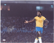 2010s Pele Brazil Soccer Signed 16" x 20" Photo (PSA/DNA)