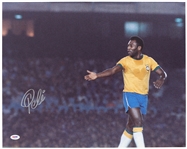 2010s Pele Brazil Soccer Signed 16" x 20" Photo (PSA/DNA)