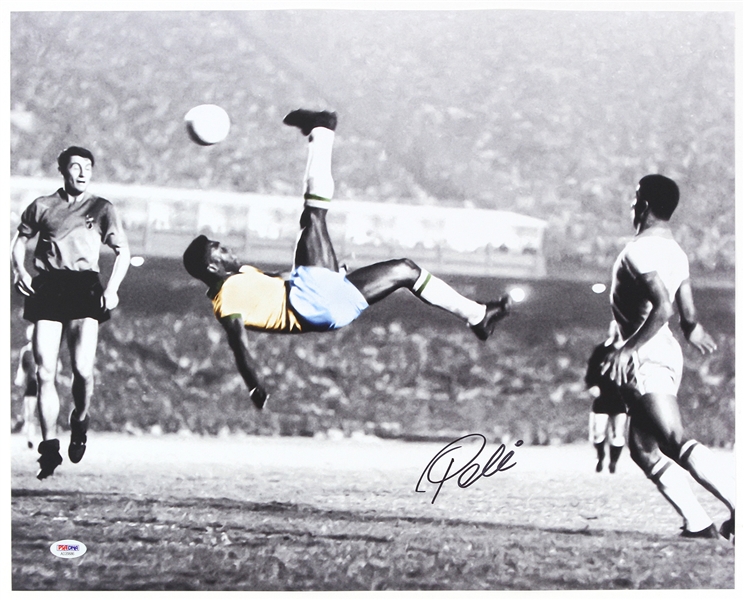 2010s Pele Brazil Soccer Signed 16" x 20" Photo (PSA/DNA)