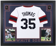 2017 Frank Thomas Chicago White Sox 36" x 44" Framed Display w/ Signed Jersey (*JSA*)