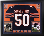 2010s Mike Singletary Chicago Bears 36" x 44" Framed Display w/ Signed Jersey (*JSA*)