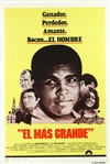 1977 Muhammad Ali The Greatest "El Mas Grande" 27" x 41" Spanish Language Movie Poster