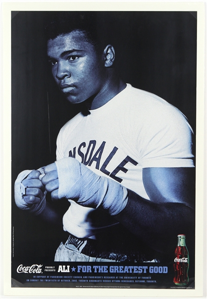 2002 Muhammad Ali Coca Cola "For The Greatest Good" 24" x 36" Poster
