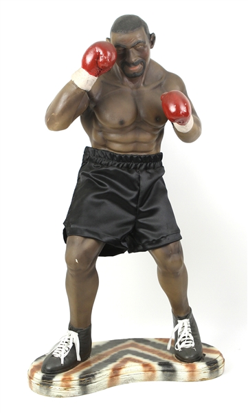 1960s to Present Boxing Memorabilia Collection W/ 40" Mike Tyson Statue (40+ Items)