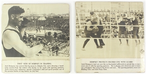 1920s Jack Dempsey News 16”x18” Photo Lot (4)