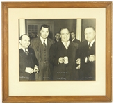 1920-1930s Jack Dempsey Antique Boxing 18”x24” Framed Photo