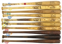 1970s-1980s Professional Model Game Used Bat Collection - Lot of 19 w/ Bill Buckner, Leon Roberts, Rodney Scott, Wes Parker & More (MEARS LOA)